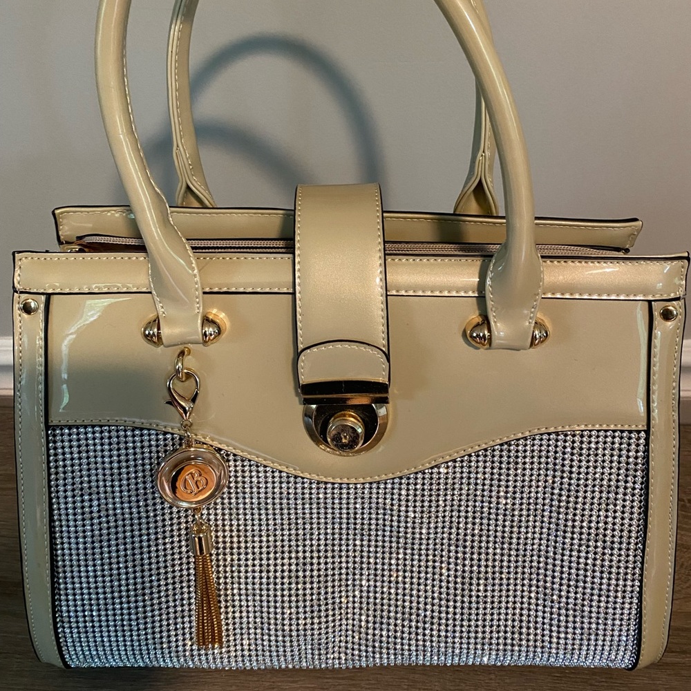 Brangio Italy-Diamond princess vegan leather handbag
